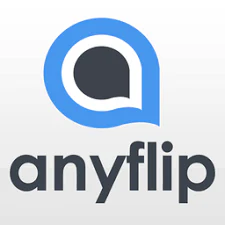 Anyflip platform mark shown with the online edition of Si Nelayan Yang Tamak